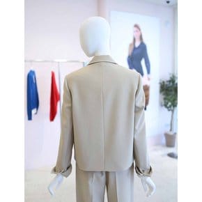 [여주점] 여성 베이직 셋업 원 버튼 숏 자켓 YW6SJ603