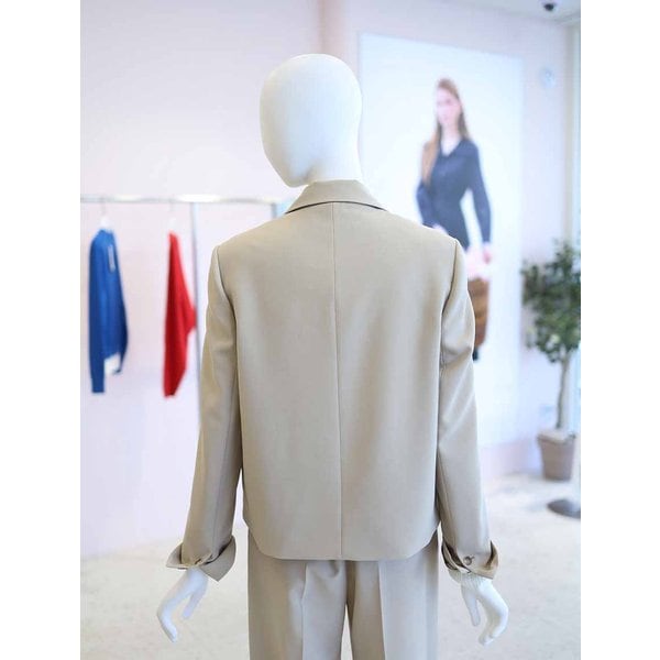 [여주점] 여성 베이직 셋업 원 버튼 숏 자켓 YW6SJ603
