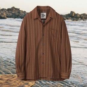 [SAY TOUCHE] Brown Pajama Setup Shirt CWSAW24993BRX