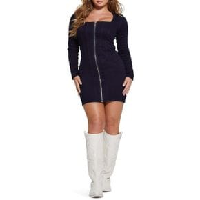 4244661 GUESS Long Sleeve Corset Denim Minidress