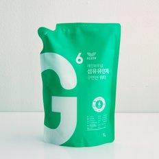 레인보우샵 섬유유연제 구연산 워터 라임향 1L 리필