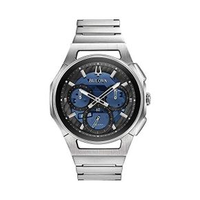 독일 부로바 남자 시계 Bulova Mens 아날로그 Automatic 워치 스테인리스스틸 스트랩 96A205 블