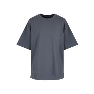 리버클래시 LIS41893 차콜 절개 오버핏 반팔 티셔츠