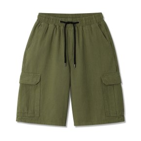 와이드핏 카고 밴딩반바지  MDSP280BJ _P392239672