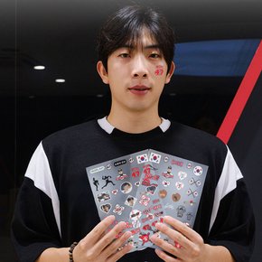 오원석 선수 스포츠 야구 타투 스티커 응원용품 페이스 페인팅 건식 판박이
