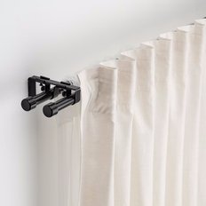 IKEA SSG_베크레프타 이중커튼봉세트 블랙 1.9x(120-210)cm 스틸