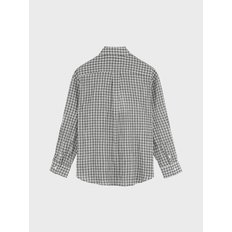 THIN CHECK SHIRT_WHITE