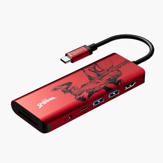 벨킨 마블 스파이더맨 7in1 USB C타입 멀티 허브 AVC009qc