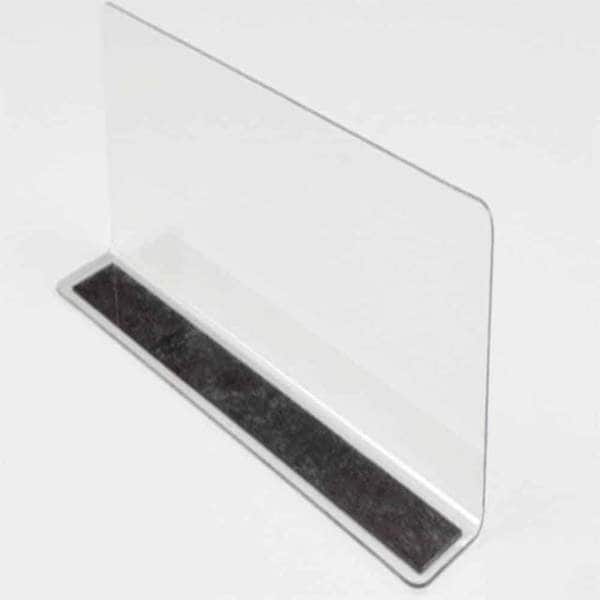 확대된 대표 L형 투명 칸막이 20x6cm 1P 자석형 옷장투명칸막이 l형투명칸막이 옷정리투명칸막이
