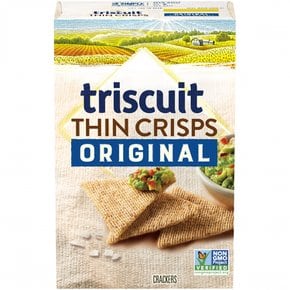 Triscuit  Triscuit  얇은  크리스프  오리지널  통곡물  밀  크래커  201.3g