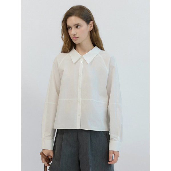 Sheere Shirt Blouse White AT5BLF009WT