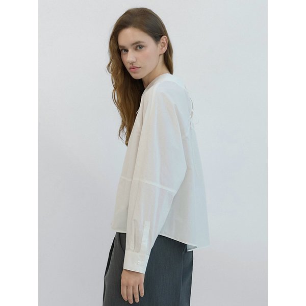 Sheere Shirt Blouse White AT5BLF009WT