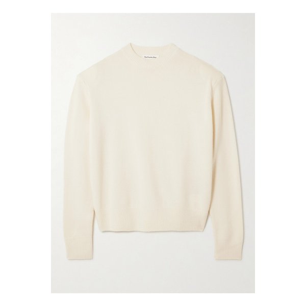 더프랭키샵 라파엘라 크롭 메리노 울 캐시미어 혼방 스웨터 아이보리 46376663162949658