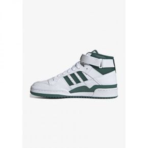 4200016 adidas FORUM MID UNI - High-top trainers ftwr white collegiate green