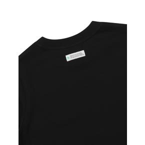[본사공식] 우먼 크롭 롱 티셔츠 BLACK