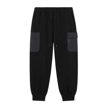 스위브 유니 EDGE SLIT POCKET JOGGER PANTS  BLACK  _P368524330