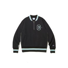 Champion 남녀공용 12 oz Reverse Weave  하프집 트랙 자켓 블랙 CKJA2F008BK_P365727183