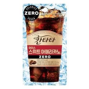 칸타타 파우치 아이스 커피 스위트 아메리카노 제로 230ml x10개 편의점 액상 아이스커피