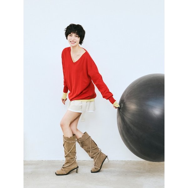 스커트 레이어드 투턱 팬츠 EMQ3WPT070