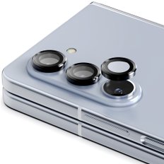갤럭시 Z폴드5 메탈링 카메라 보호 강화유리 블랙