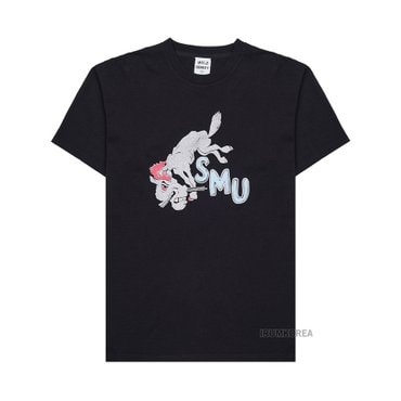 와일드동키 [와일드 동키] SS25 남성 에스엠유 티셔츠 T SMU BLACK