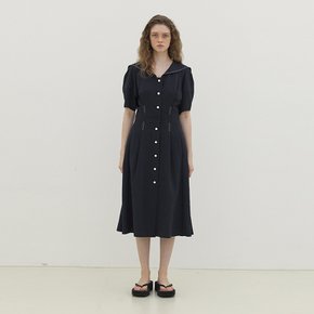 Sailor Collar Dress_DARK NAVY