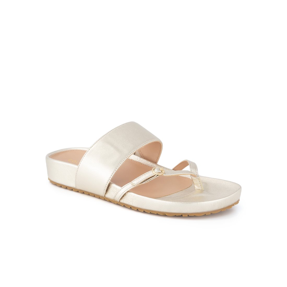 콜한 COLE HAAN [MILANI THONG SANDAL] 골드 가죽 여성 샌들 CHSO2E217GD, 신세계적 쇼핑포털  SSG.COM