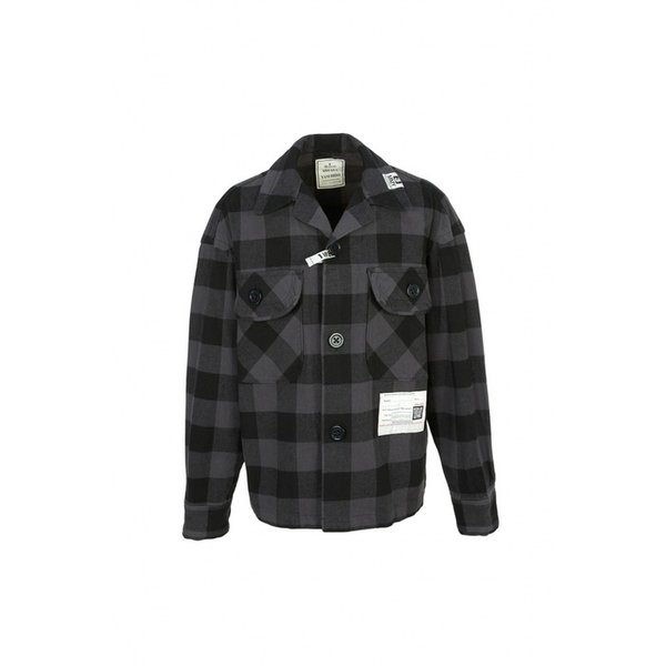 MAISON MIHARA YASUHIRO 메종미하라야스히로 체크 남성 자켓 A15SH086 GRAY