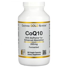 캘리포니아골드뉴트리션 Bioperine 함유 CoQ10 USP 200mg 360정