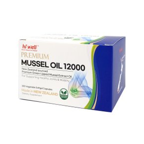 뉴질랜드 하이웰 초록입홍합오일 12000mg 200캡슐 1개 특별 사은품 지급