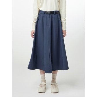 헌터 [WOMEN] 벨티드 롱 스커트 - 다크네이비 HEW0001AIZDNV