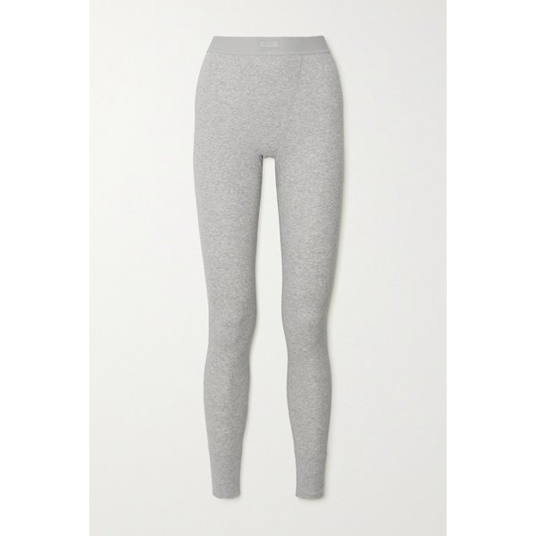 스킴스 서멀 골지 코튼 혼방 레깅스 수트 라이트 그레이 1647597321626684