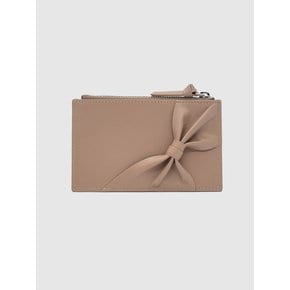 Bow Sheep Leather Cardwallet_Beige