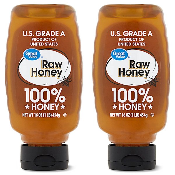 그레이트밸류 그레이드 A 꿀 Great Value Raw Honey 454g 2개