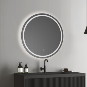 LED 벽걸이 화장실 화장대 인테리어 루미나 원형 LED 조명 직접 간접 조명거울