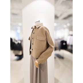 [파주점] [더아이잗컬렉션]린넨 돌먼 슬리브 셔츠 크롭 자켓 CS3B0JK441