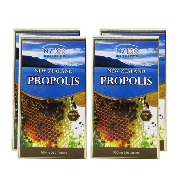 엔젯100 뉴질랜드 프로폴리스 propolis 500mg 360정 4개