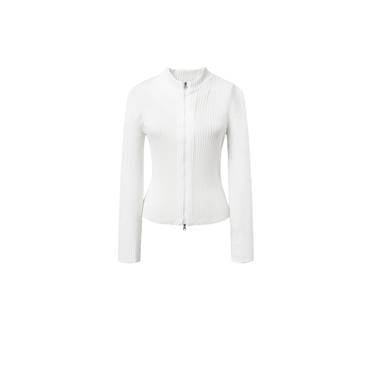 샵아모멘토 아모멘토 25SS Ribbed Mock Neck Cardigan (3 Colors)