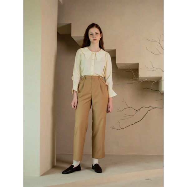WED Vastus two-tuck slacks_2color