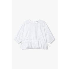 보브 레이스 돌먼 슬리브 블라우스 7155260004