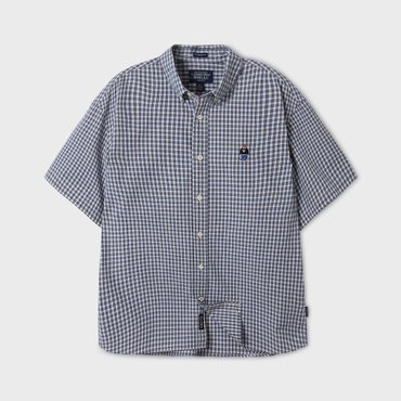 후아유 Steve Short Sleeve Check Shirts  WHYWF2512U
