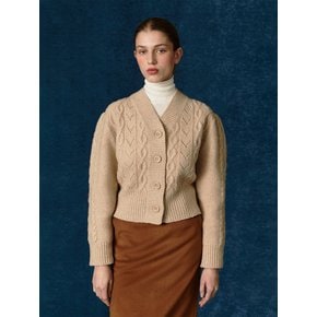 TWW CASHMERE CABLE KNIT CARDIGAN_3 COLORS