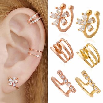 메리그린 로즈골드 데일리 이어커프 귀걸이