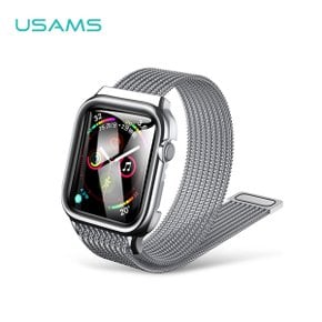 USAMS 유삼스 애플워치 범퍼케이스 일체형 메탈 마그네틱 루프 스트랩 밴드 AppleWatch 4 5 6 SE