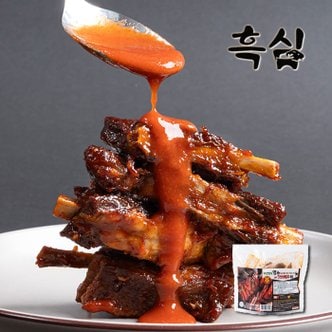 흑심 [대길] 정성담은 자연방목 염소 바베큐폭립 쪽갈비 1Kg 핫소스맛