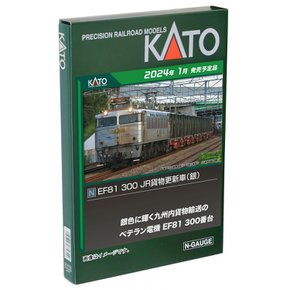 KATO N 게이지 EF81 300 JR화물 갱신차(은) 3067-3 철도 모형 전기 기관차