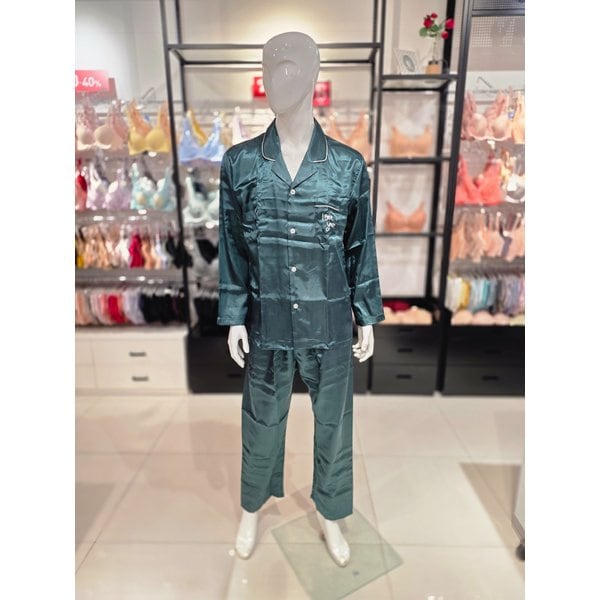 [시흥점] S 솔브 ) 딥그린 모던 솔리드 남성 파자마 [SPAE101M-GR]