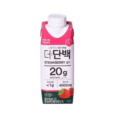  빙그레 더단백 딸기 250ml 18개 단백질 프로틴