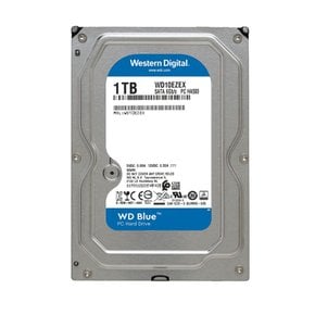 Western Digital WD Blue HDD 1TB CMR 3.5 SATA 7200rpm 64MB PC WD10EZEX-AJP 웨스턴 디지털