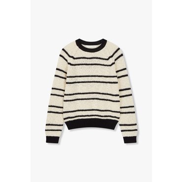 GCUT [지컷24S/S]부클 스트라이프 래글런 니트(7214250102)